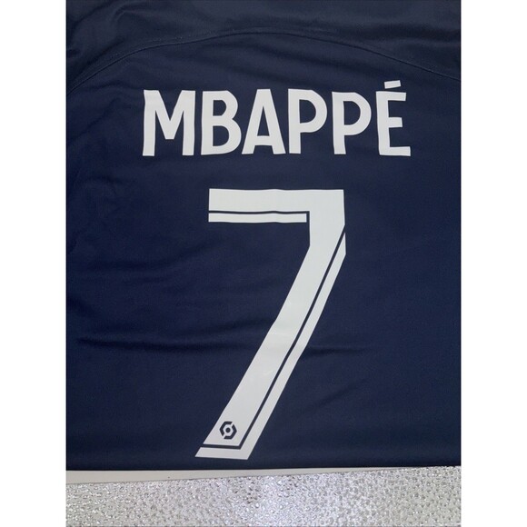 NWT Nike DriFit Paris Saint Germain PSG 22/23 Home Soccer Jersey Mens XL Mbappé - Picture 7 of 10